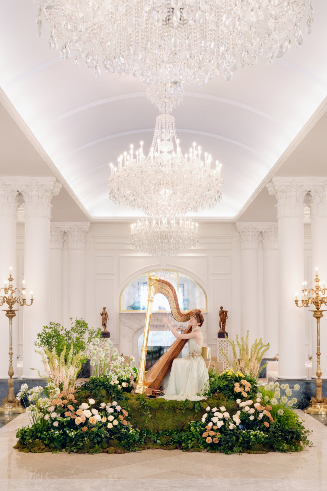 Open gallery overlay: image of woman playing the harp